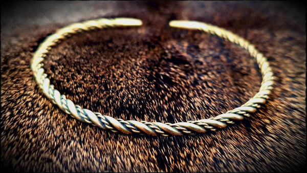 Viking Bronze Twisted Bracelet Arm Ring