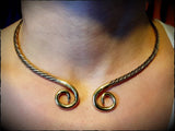Viking Celtic Bronze Silver Torc