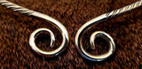 Viking Celtic Bronze Silver Torc