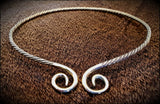 Viking Celtic Bronze Silver Torc