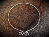 Viking Celtic Bronze Silver Torc
