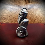 Cast Tyr Figure Statue in Pewter Metal