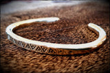Viking Saxon Chunky Solid Stamped Bracelet