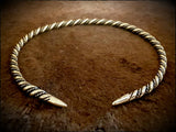 Viking Celtic Bronze Silver Torc