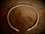 Viking Celtic Bronze Silver Torc