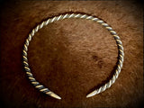 Viking Celtic Bronze Silver Torc