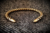 Viking Norse Celtic Saxon Bronze Twisted Bracelet Armring