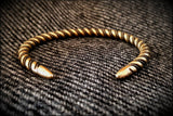 Viking Norse Celtic Saxon Bronze Twisted Bracelet Armring