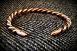 Viking Norse Celtic Saxon Bronze or Silver Twisted Bracelet Armring