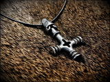 Viking Wolf Cross Hammer Mjölnir Pendant Necklace