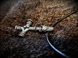 Viking Wolf Cross Hammer Mjölnir Pendant Necklace