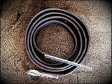 Viking Saxon Celtic Leather Belt with Pewter Buckle and Strap End