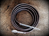 Viking Saxon Celtic Leather Belt with Pewter Buckle and Strap End