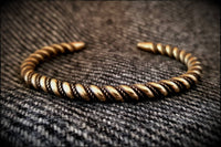 Viking Norse Celtic Saxon Bronze Twisted Bracelet Armring