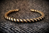 Viking Norse Celtic Saxon Bronze Twisted Bracelet Armring