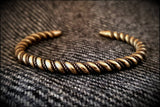 Viking Norse Celtic Saxon Bronze Twisted Bracelet Armring