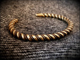 Viking Norse Celtic Saxon Bronze Twisted Bracelet Armring