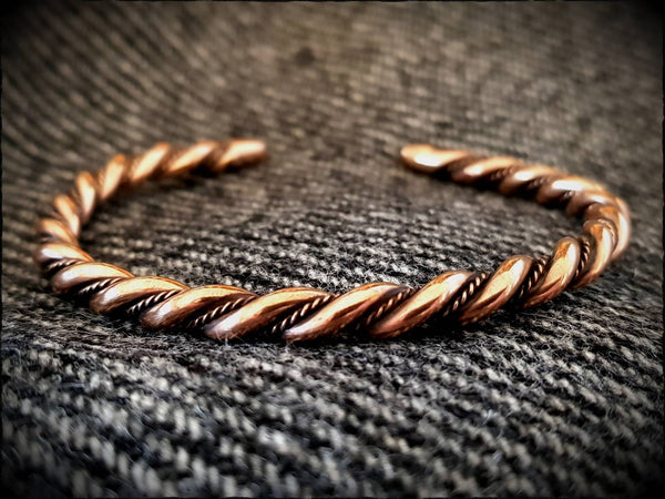 Viking Norse Celtic Saxon Bronze Twisted Bracelet Armring