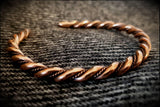 Viking Norse Celtic Saxon Bronze or Silver Twisted Bracelet Armring