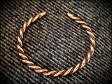 Viking Norse Celtic Saxon Bronze or Silver Twisted Bracelet Armring