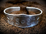 Viking Saxon Norse Pewter Cuff Bracelet Arm Ring
