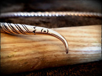Viking Norse Bronze Raven Torc "Hugin and Munin"