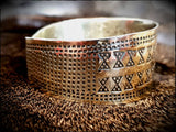 Viking Saxon Celtic Stamped Bracelet Arm Ring Cuff