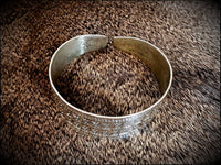 Viking Saxon Celtic Stamped Brass Bracelet Arm Ring Cuff