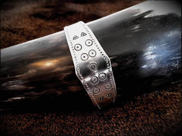 Viking Saxon Norse Pewter Cuff Bracelet Arm Ring