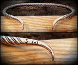 Viking Norse Bronze Raven Torc "Hugin and Munin"