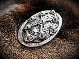 Viking Saxon Chunky Tortoise Shell Brooch Cloak Pin Badge