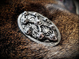 Viking Saxon Chunky Tortoise Shell Brooch Cloak Pin Badge