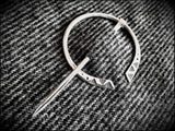 Sterling Silver Viking Saxon Celtic Penannular Brooch Cloak Pin