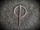Sterling Silver Viking Saxon Celtic Penannular Brooch Cloak Pin