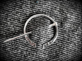 Sterling Silver Viking Saxon Celtic Penannular Brooch Cloak Pin