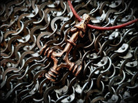Viking Wolf Cross Hammer Mjölnir Pendant Necklace
