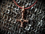 Viking Wolf Cross Hammer Mjölnir Pendant Necklace