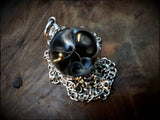 Sterling Silver Viking Visby Lens Gotland Glass Sphere with Chain