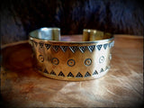 Viking Handmade Chunky Flat Stamped Bracelet