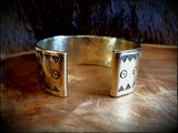 Viking Handmade Chunky Flat Stamped Bracelet