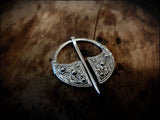 Viking Saxon Celtic Sterling Silver Penannular Cloak Pin