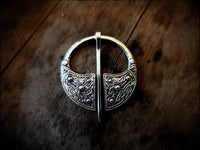Viking Saxon Celtic Sterling Silver Penannular Cloak Pin
