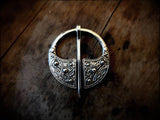 Viking Saxon Celtic Sterling Silver Penannular Cloak Pin