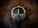 Viking Saxon Celtic Sterling Silver Penannular Cloak Pin
