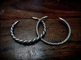 Viking Saxon Sterling Silver Twisted Bracelet Arm Ring