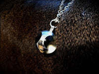 Sterling Silver Viking Visby Lens Gotland Glass Sphere with Chain