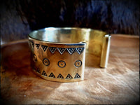 Viking Handmade Chunky Brass Bracelet