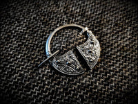 Viking Saxon Celtic Sterling Silver Penannular Cloak Pin