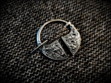 Viking Saxon Celtic Sterling Silver Penannular Cloak Pin