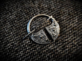 Viking Saxon Celtic Sterling Silver Penannular Cloak Pin